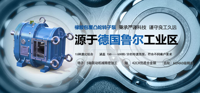 源于德國魯爾工業(yè)區(qū)的彈性體包覆凸輪轉子泵. 秉承嚴謹科技，謹守良工久遠